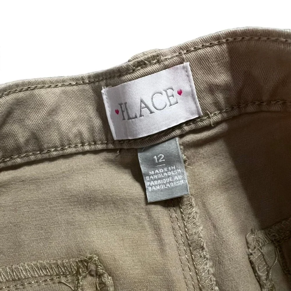 NEW Children's Place Sz 12 Stretch Khaki School Uniform Pants
